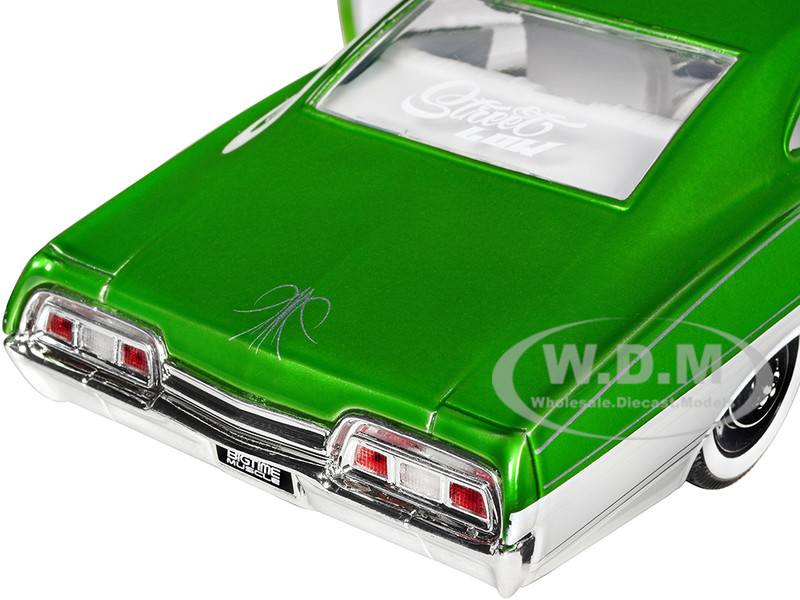1967 Chevrolet Impala SS Green Metallic and White with White