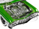 1967 Chevrolet Impala SS Green Metallic and White with White Interior Bigtime Muscle Series 1/24 Diecast Model Car Jada 35025
