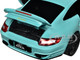 Porsche 911 Turbo 997 Light Blue with Yellow Stripes Pink Slips Series 1/24 Diecast Model Car Jada JA35060