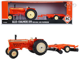 Allis-Chalmers D19 Tractor Disk Harrow Orange 1/16 Diecast Model ERTL TOMY 16441