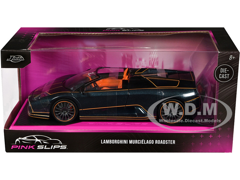 Lamborghini Murcielago Roadster Black Metallic with Orange