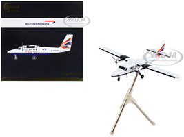 De Havilland DHC 6 300 Commercial Aircraft British Airways White with Striped Tail Gemini 200 Series 1/200 Diecast Model Airplane GeminiJets G2BAW1034