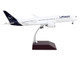 Boeing 787 9 Commercial Aircraft with Flaps Down Lufthansa White with Blue Tail Gemini 200 Series 1/200 Diecast Model Airplane GeminiJets G2DLH1050F