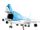Boeing 747 400F Commercial Aircraft KLM Royal Dutch Airlines Cargo Blue with White Tail Gemini 200 Interactive Series 1/200 Diecast Model Airplane GeminiJets G2KLM935