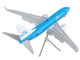 Boeing 737 700 Commercial Aircraft with Flaps Down KLM Royal Dutch Airlines Blue with White Tail Gemini 200 Series 1/200 Diecast Model Airplane GeminiJets G2KLM986F