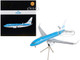 Boeing 737 700 Commercial Aircraft with Flaps Down KLM Royal Dutch Airlines Blue with White Tail Gemini 200 Series 1/200 Diecast Model Airplane GeminiJets G2KLM986F