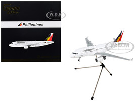 Airbus A319 Commercial Aircraft Philippine Airlines White with Tail Graphics Gemini 200 Series 1/200 Diecast Model Airplane GeminiJets G2PAL499
