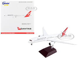 Boeing 787 9 Commercial Aircraft Qantas Airways Spirit of Australia White with Red Tail Gemini 200 Series 1/200 Diecast Model Airplane GeminiJets G2QFA983
