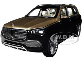 2020 Mercedes Maybach GLS 600 Gold Metallic and Black with Sun Roof 1/18 Diecast Model Car Paragon Models PA-98402