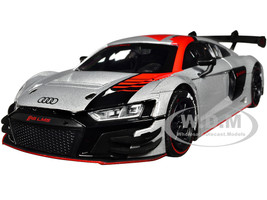 Audi R8 LMS GT3 Silver Metallic with Graphics GT Racing Series 1/24 Diecast Model Car Motormax 73788sil