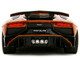 Lamborghini Aventador SV Orange Metallic with Carbon Hood Pink Slips Series 1/24 Diecast Model Car Jada 35065