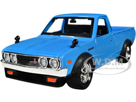 1973 Datsun 620 Pickup Truck Blue Tokyo Mod Maisto Design Series 1/24 Diecast Model Car Maisto 32528BL
