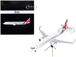 Airbus A321neo Commercial Aircraft British Royal Air Force White with United Kingdom Flag Graphics Gemini 200 Series 1/200 Diecast Model Airplane GeminiJets G2RAF1012