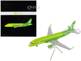 Embraer ERJ 170 Commercial Aircraft S7 Airlines Lime Green Gemini 200 Series 1/200 Diecast Model Airplane GeminiJets G2SBI702