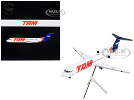 Fokker F100 Commercial Aircraft TAM Linhas Aereas Airlines White with Blue Tail Gemini 200 Series 1/200 Diecast Model Airplane GeminiJets G2TAM1234