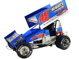 Winged Sprint Car #48 Danny Dietrich Cochran Expressway Weikert s Livestock Inc Gary Kauffman Racing World of Outlaws 2023 1/18 Diecast Model Car ACME A1823001