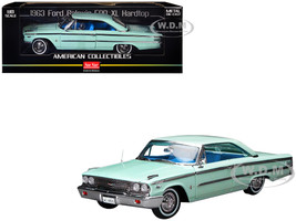 1963 Ford Galaxie 500 XL Hardtop Glacier Blue with Blue Interior American Collectibles Series 1/18 Diecast Model Car Sun Star SS-1469