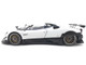 Pagani Zonda HP Barchetta White with Carbon Accents 1/18 Diecast Model Car LCD Models LCD18009WH