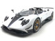 Pagani Zonda HP Barchetta White with Carbon Accents 1/18 Diecast Model Car LCD Models LCD18009WH