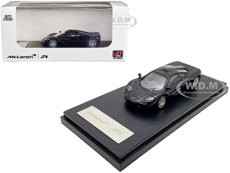 McLaren F1 Black 1/64 Diecast Model Car LCD Models LCD64025BL