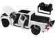 2023 Toyota Tundra TRD 4x4 Pickup Truck White Metallic with Sunroof and Wheel Rack 1/24 Diecast Model Car H08555R-WH