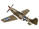 North American P 51D Mustang Fighter Aircraft Captain Clarence E Anderson 363rd FS 357th FG Old Crow 1944 United States Air Force 1/72 Diecast Model JC Wings JCW-72-P51-004