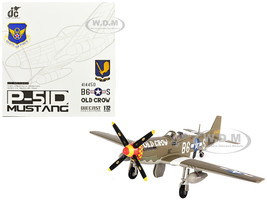 North American P 51D Mustang Fighter Aircraft Captain Clarence E Anderson 363rd FS 357th FG Old Crow 1944 United States Air Force 1/72 Diecast Model JC Wings JCW-72-P51-004