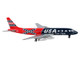 McDonnell Douglas DC 8 21 Commercial Aircraft Overseas National Airways USA Blue and Red Confederate Flag Livery 1/400 Diecast Model Airplane GeminiJets GJ563