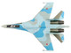 Sukhoi Su 35S Flanker E Fighter Aircraft 116th Combat Application Training Center of Fighter Aviation VKS 2022 Russian Air Force Air Power Series 1/72 Diecast Model Hobby Master HA5713B