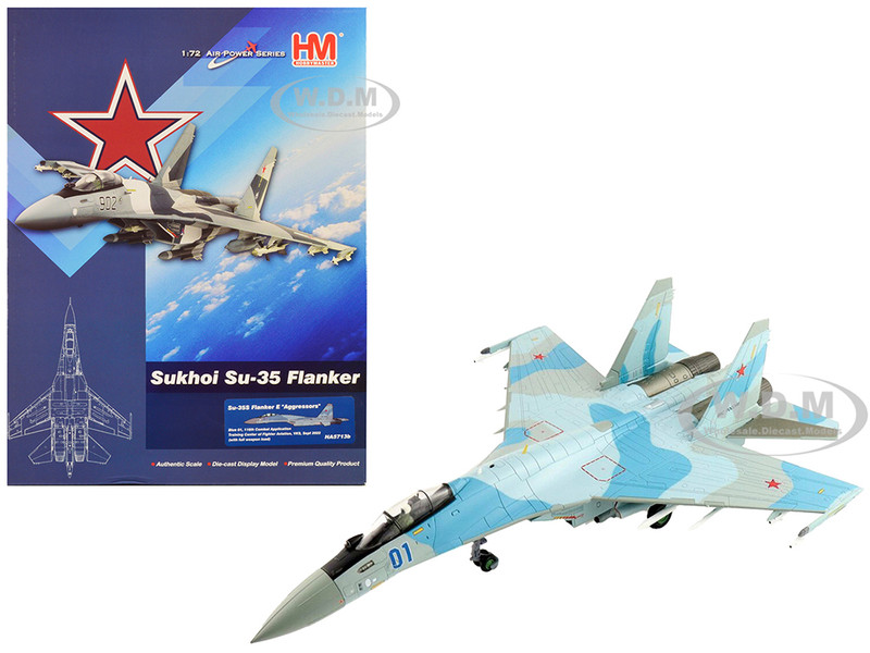 Sukhoi Su 35S Flanker E Fighter Aircraft 116th Combat Application Training Center of Fighter Aviation VKS 2022 Russian Air Force Air Power Series 1/72 Diecast Model Hobby Master HA5713B