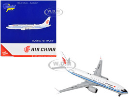 Boeing 737 MAX 8 Commercial Aircraft Air China White with Blue Stripes 1/400 Diecast Model Airplane GeminiJets GJ1706