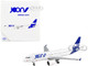 Airbus A320 Commercial Aircraft Joon White with Blue Tail 1/400 Diecast Model Airplane GeminiJets GJ1764