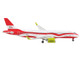 Airbus A220 300 Commercial Aircraft Air Baltic White and Red 1/400 Diecast Model Airplane GeminiJets GJ1839