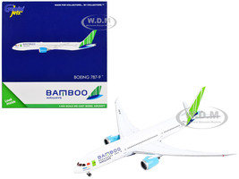 Boeing 787 9 Commercial Aircraft Bamboo Airways White with Green Tail 1/400 Diecast Model Airplane GeminiJets GJ1923