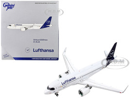 Airbus A320neo Commercial Aircraft Lufthansa White with Dark Blue Tail 1/400 Diecast Model Airplane GeminiJets GJ1968