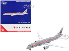 Airbus A220 300 Commercial Aircraft Trans Canada Air Lines Air Canada Gray with Red Stripes 1/400 Diecast Model Airplane GeminiJets GJ2002