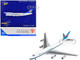 Boeing 747 400F Commercial Aircraft China Southern Cargo White with Black Stripes and Blue Tail Interactive Series 1/400 Diecast Model Airplane GeminiJets GJ2065