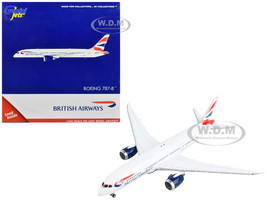 Boeing 787 8 Commercial Aircraft British Airways White with Tail Stripes 1/400 Diecast Model Airplane GeminiJets GJ2107