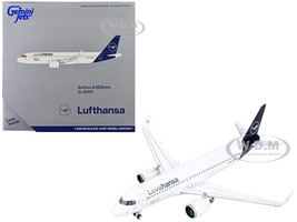 Airbus A320neo Commercial Aircraft Lufthansa Lovehansa White with Dark Blue Tail 1/400 Diecast Model Airplane GeminiJets GJ2168