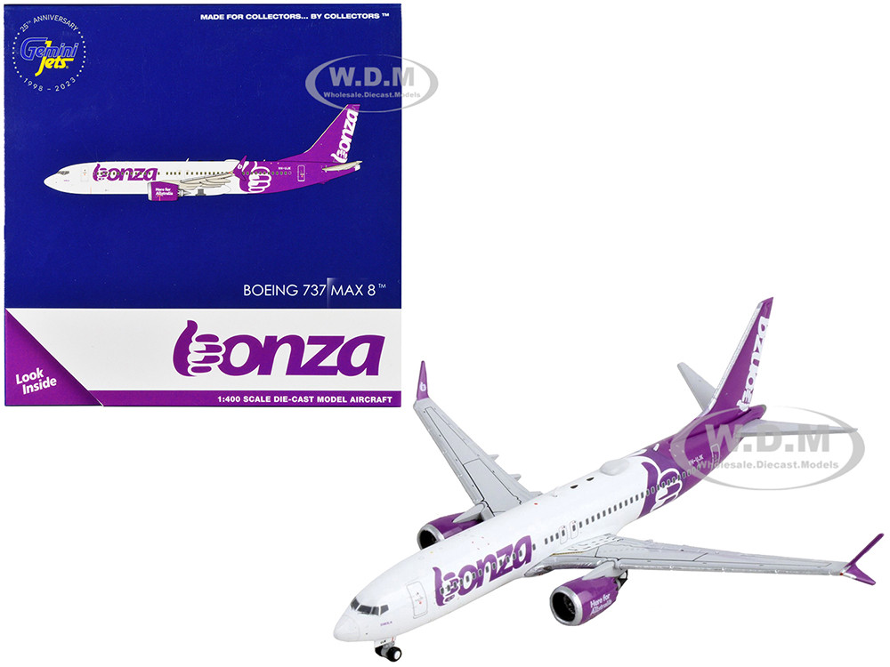 ミニカー　1/400 737 MAX 8 ヴァージン・オーストラリア航空 VH-8IA [GJVOZ2142] Gemini Jets 1:400 Virgin Australia Boeing 737 MAX 8 VH-8IA