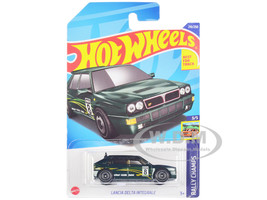 Lancia Delta Integrale #8 Green Metallic with Graphics Rally Champs Series Diecast Model Car Hot Wheels HHF56