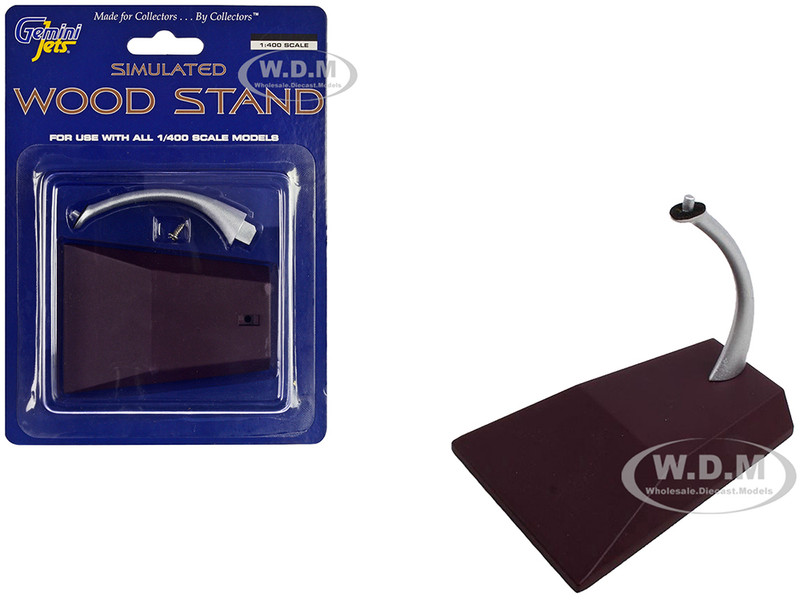 Simulated Wood Display Stand for 1/400 Scale Models GeminiJets GJSTD1487