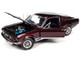 1967 Ford Mustang GT 2 2 Burgundy Metallic with White Side Stripes American Muscle Series 1/18 Diecast Model Car Auto World AMM1309