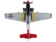 North American P 51D Mustang Fighter Aircraft #62 Bunny United States Army Air Force 1/100 Diecast Model Airplane Postage Stamp PS5342-11