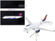 Airbus A319 Commercial Aircraft Delta Air Lines White with Red and Blue Tail Gemini 200 Series 1/200 Diecast Model Airplane GeminiJets G2DAL1108