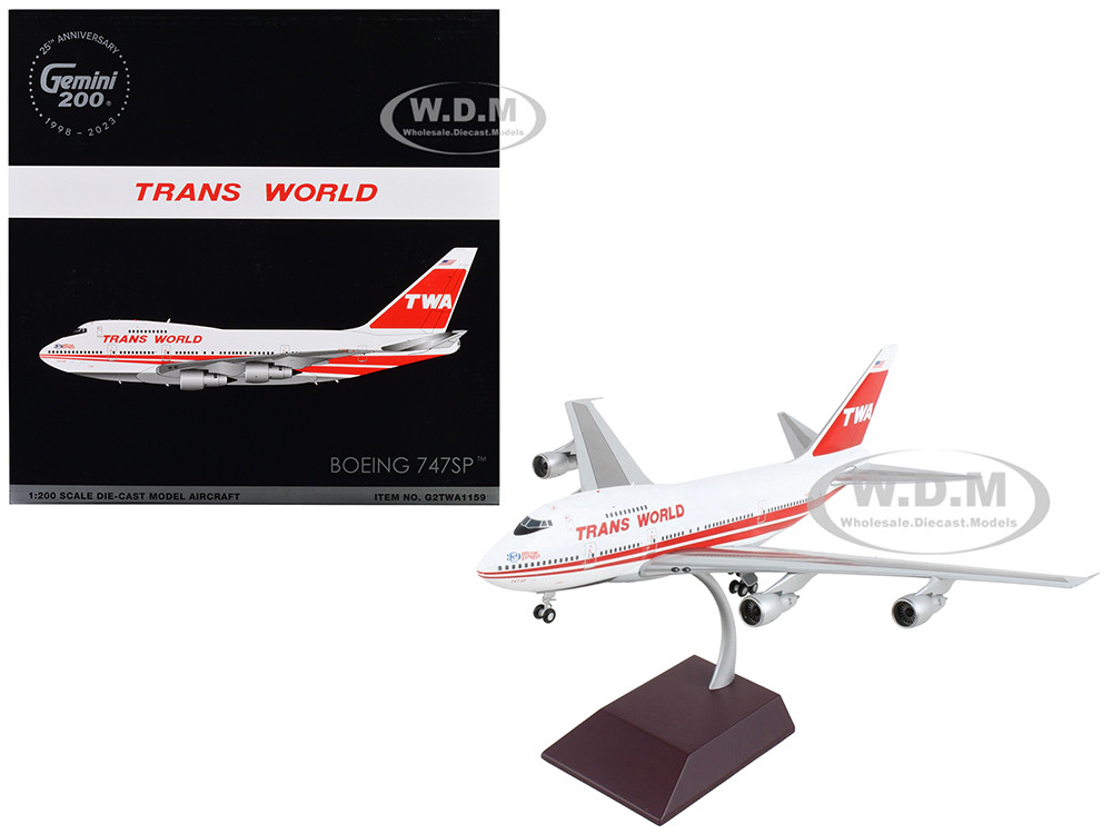 ミニカー　1/200 747SP トランス・ワールド航空 ”Boston Express” N58201 (FD) [G2TWA1159F] Gemini200 747SP TWA トランス・ワールド航空 