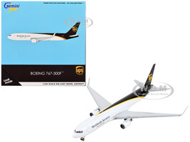 Boeing 767 300F Commercial Aircraft UPS Worldwide Services White with Dark Brown Tail 1/400 Diecast Model Airplane GeminiJets GJ2243