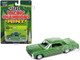 1964 Chevrolet Impala Lowrider Green Metallic with Graphics and Green Interior Racing Champions Mint 2023 Release 1 Limited Edition to 3388 pieces Worldwide 1/64 Diecast Model Car Racing Champions RC016-RCSP028B