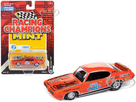 1969 Pontiac GTO Orange with Graphics The Judge Arnie The Farmer Beswick Racing Champions Mint 2023 Release 1 Limited Edition to 2500 pieces Worldwide 1/64 Diecast Model Car Racing Champions RC016-RCSP029A