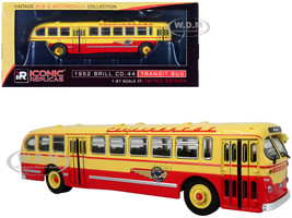 1952 CCF Brill CD 44 Transit Bus Continental Trailways Dallas Vintage Bus & Motorcoach Collection 1/87 HO Diecast Model Iconic Replicas 87-0372